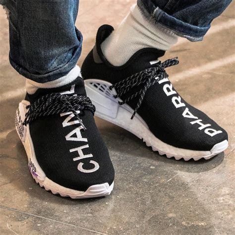 pharrell williams x chanel x adidas nmd human race black|Adidas NMD hu pharrell human race.